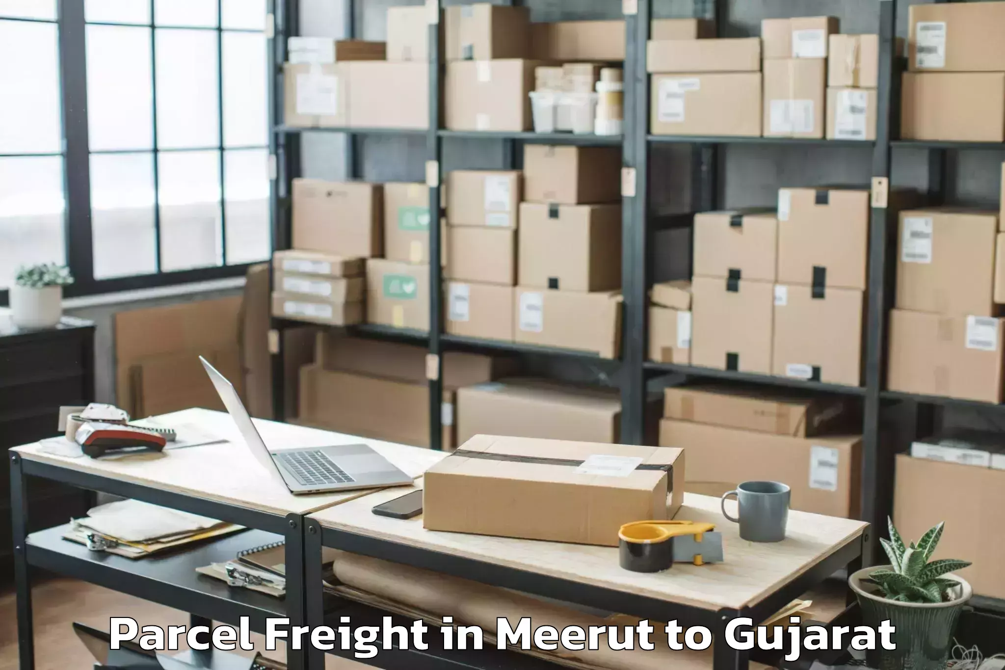 Comprehensive Meerut to Pardi Parcel Freight